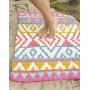 The Trail by DROPS Design - Crochet Rug Pattern 68x106 cm