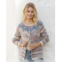 Egyptian Feathers Jacket by DROPS Design - Knitted Jacket Pattern Sizes S - XXXL