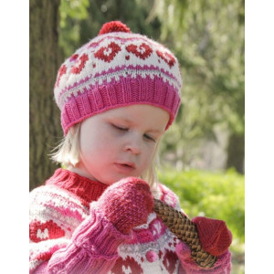 Warmhearted Hat by DROPS Design - Knitted Hat Pattern size 12 months - 6 years
