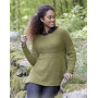 Evergreen by DROPS Design - Knitted Jumper with Round yoke, English Rib and A-shape Pattern size S - XXXL