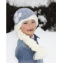 Princess Snowflake by DROPS Design - Crochet Hat with Braid Pattern size 1 - 8 years