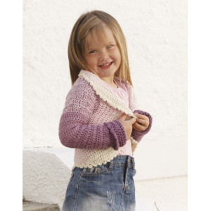 Princess Petal by DROPS Design - Crochet Circle Jacket Pattern Size 3 - 12 years