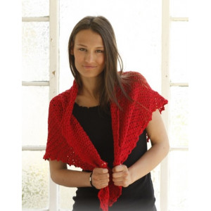 Holly's Holiday by DROPS Design - Shawl Crochet Kit 65 cm