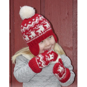 Prancing Around by DROPS Design - Knitted Set with Hat, Mittens and Neck Warmer Pattern 3-14 years