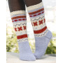 Winter Breeze by DROPS Design - Knitted Socks Pattern size 35 - 46