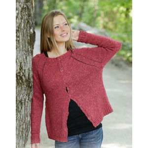 Raspberry Delight by DROPS Design - Knitted Jacket Pattern Sizes S - XXXL