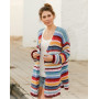 Color Clash by DROPS Design - Knitted Jacket Pattern Sizes S - XXXL