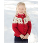 Little Red Nose Jacket by DROPS Design - Knitted Jacket Pattern Sizes 12 months - 12 years