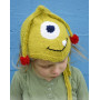 Eye Smile by DROPS Design - Knitted Monster Hat with Antennas, eyes and Mouth Pattern size 1 months - 4 years