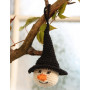 Tabitha by DROPS Design - Crochet Halloween Witches Head Decoration Pattern