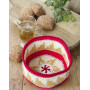 Breakfast Treats by DROPS Design - Crocheted Basket Pattern 18x9 cm