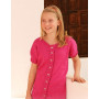 Young Linda by DROPS Design - Knitted Jacket Pattern size 7 - 14 years