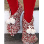 Sockin' Around by DROPS Design - Knitted Christmas Slippers Pattern size 35 - 43