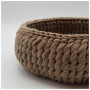 Bread basket with twists by Rito Krea - Bread basket crochet pattern 23/27cm