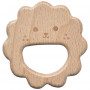 Wooden Ring Lion Print 61x61mm - 1 pc