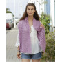French Lavender by DROPS Design - Stola Crochet pattern 157x36 cm.
