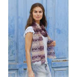 Pivoine by DROPS Design - Stola Crochet pattern 170x30 cm