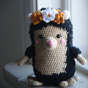Molly the Mole by Rito Krea - Teddy Bear Crochet Pattern 16cm