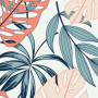 Bomuldsjersey Print Fabric 150cm 001 Leaves - 50cm