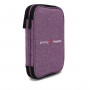 Infinity Hearts Case for Circular Knitting Needles & Accessories Purple 22x17x4cm