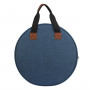 Infinity Hearts Yarn Bag/Weekend Bag Round Blue 36x11cm