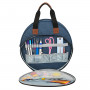 Infinity Hearts Yarn Bag/Weekend Bag Round Blue 36x11cm