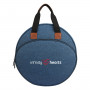 Infinity Hearts Yarn/Weekend Bag circular Blue 36x11cm