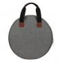 Infinity Hearts Yarn/Weekend Bag Circular Grey 36x11cm