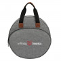 Infinity Hearts Yarn/Weekend Bag Circular Grey 36x11cm