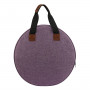 Infinity Hearts Weekend Bag Round Purple 36x11cm