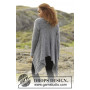Winter Bird by DROPS Design - Knitted Square Jacket Lace Pattern size S - XXXL