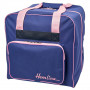 Hemline Overlock Sewing Bag Retro Small Blue/Pink 39x32x36cm