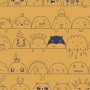 Bomuldsjersey Print Fabric 150cm 003 Funny Faces - 50cm