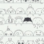 Bomuldsjersey Print Fabric 150cm 002 Funny Faces - 50cm