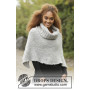 Echoes by DROPS Design - Knitted Poncho with Turtle Neck Pattern size S - XXXL