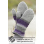Polar Stripes by DROPS Design - Felted Mittens with Stripes Pattern size S - XL