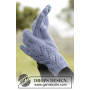 Parisien by DROPS Design - Knitted Gloves with Lace Cables Pattern size One size