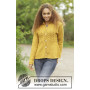 Cornfield by DROPS Design - Knitted Jacket with Lace Pattern size S - XXXL
