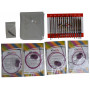 KnitPro Symfonie Interchangeable circular needle set Birch 60-80-100 cm 3,5-8 mm 8 sizes