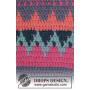 Colorful Winter by DROPS Design - Crocheted Socks Multi-coloured Pattern size 35 - 43