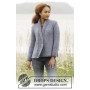 Winter Hues by DROPS Design - Knitted Jacket with double moss Pattern size S - XXXL