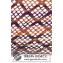 Loren by DROPS Design - Crochet Shawl with Lace Pattern 154x72 - 172x80 cm