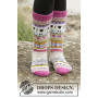 Sleepy Sheep by DROPS Design - Knitted Socks with Multi-coloured Pattern size 35 - 46