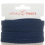 Infinity Hearts Lace Ribbon Polyamide 20mm 370 Blue - 5m