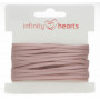 Infinity Hearts Satin Ribbon Double Faced 3mm 146 Rose - 5m