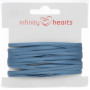 Infinity Hearts Satin Ribbon Double Faced 3mm 388 Blue - 5m