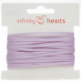 Infinity Hearts Satin Ribbon Double Faced 3mm 430 Purple - 5m