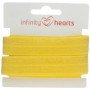 Infinity Hearts Folding Elastic 20mm 645 Yellow - 5m