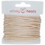 Infinity Hearts Anorak Cord Polyester 3mm 03 Beige - 5m