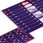 Prym Ironing Ruler Purple 5x15cm/10x30cm - 2 pcs